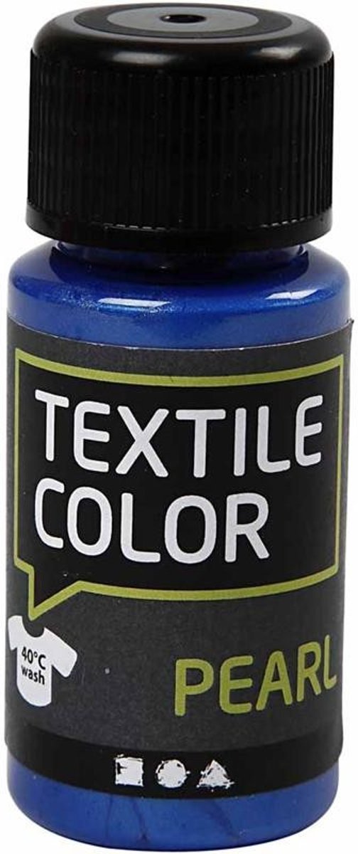 Textile Color, blauw, pearl, 50ml [HOB-33684]